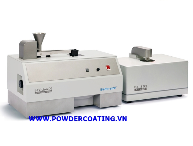 Powder coating particle sizer